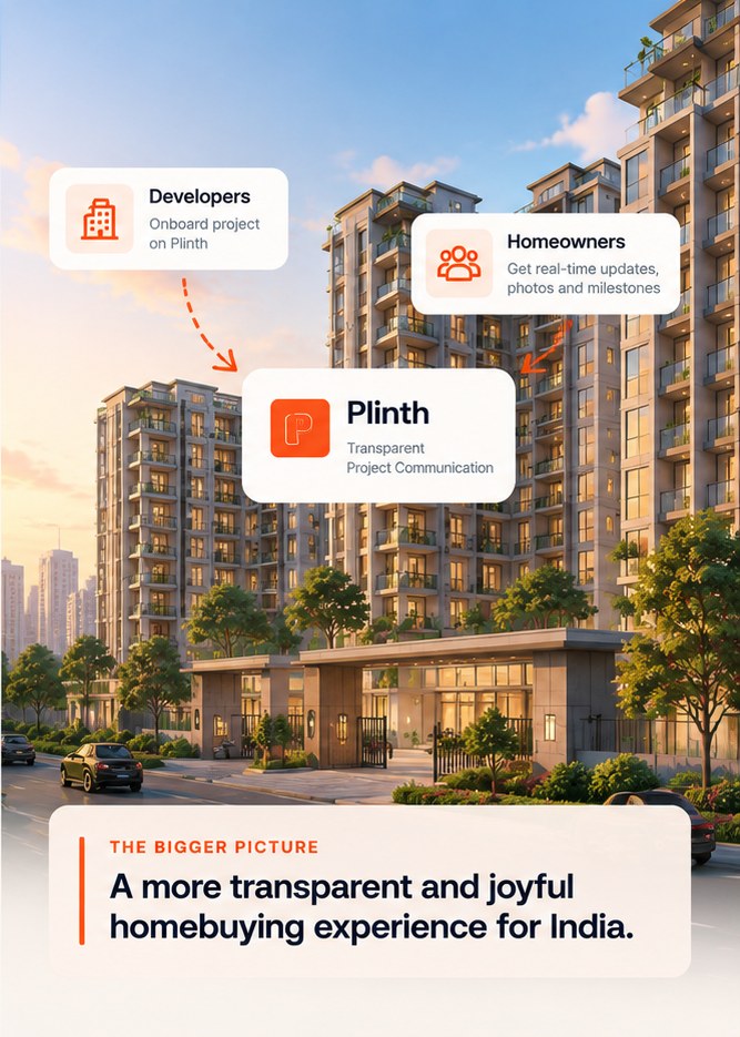 Residential towers at sunset.